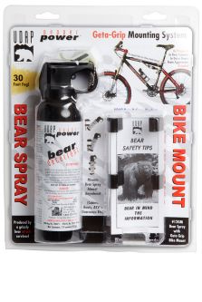 12BC Safety Orange Bear Spray with Bear Cozy Water Bottle Mount 7.9oz 225G:  UDAP Pepper Power